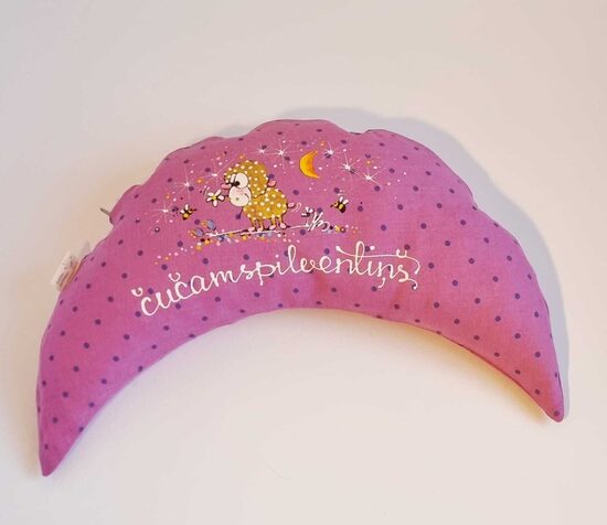 GRIĶU SPILVENS MĒNESTIŅŠ MAZAIS 6# "ČUČAMSPILVENTIŅŠ" AR JĒRIŅU RŌZĀ AR PUMPIŅĀM 19X40 CM 